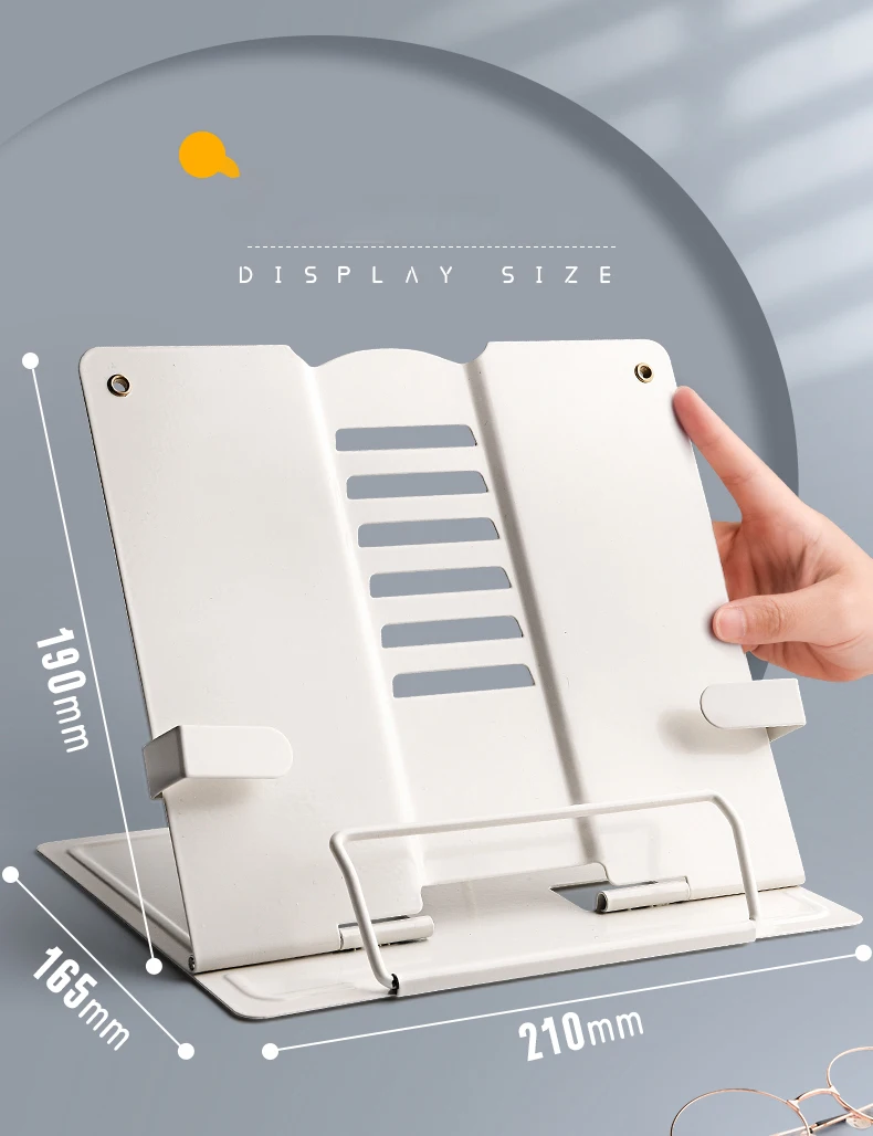 Adjustable Portable Metal Reading Book Holder Support Document Shelf Bookstand Tablet Music Score Recipe Stand book holder,book stand,reading stand