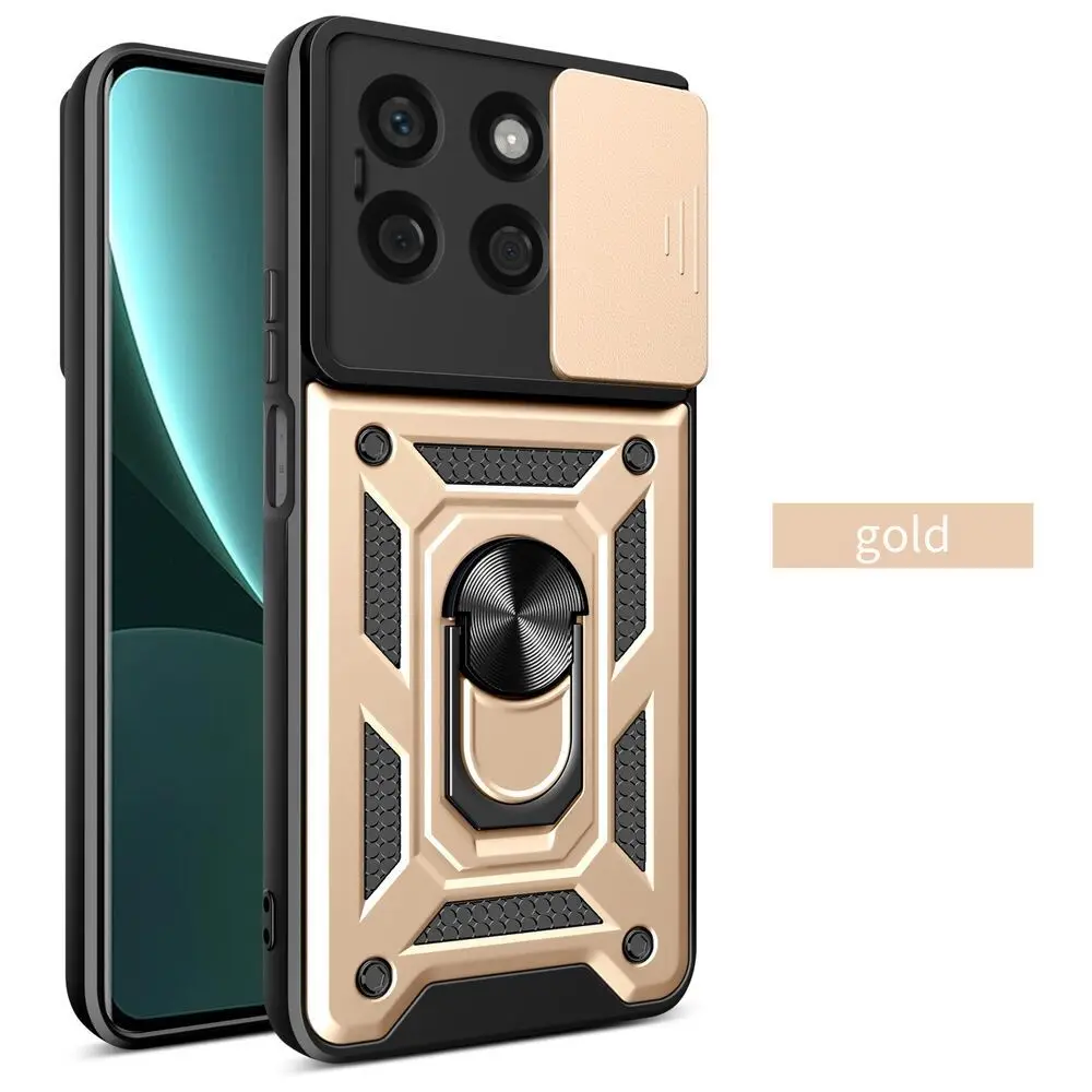 Enhanced Armor Case with Ring Magnetic Holder and Lens Protection