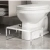 7" Acrylic Toilet Stool Optimal Bowel Movement 15mm Thickness 300LBS Capacity Non-Slip Bathroom Stool Child-Friendly Step Stool 2