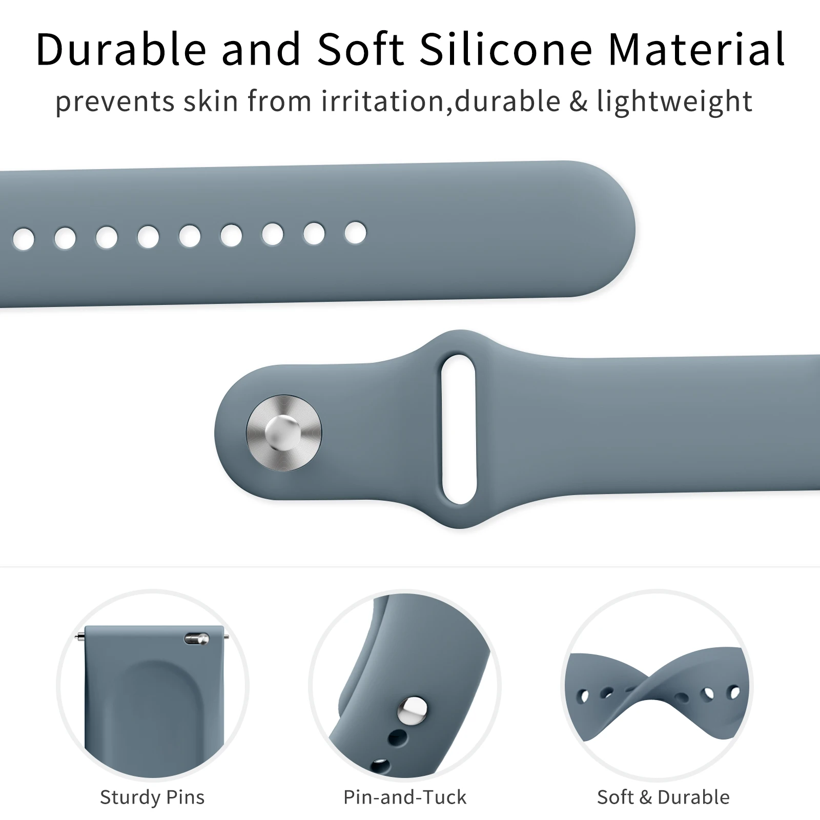 Enhanced Sport Silicone Strap Replacement Wristband