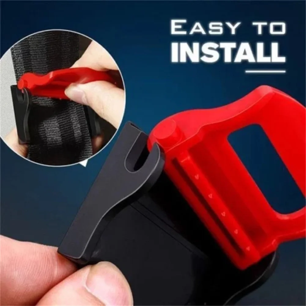 2pcs/set Universal Car Seat Belt Buckle Stopper Limiter Adjust Tightness Safety Belt Clip Clamp Anti-skid Fixed Car Accessories