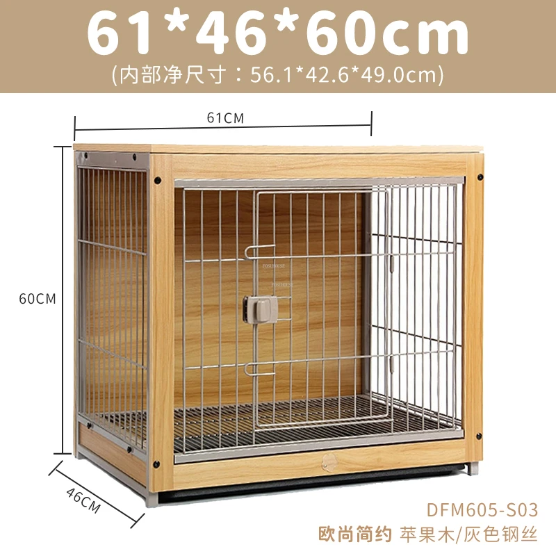 Dog Cage Small Pet cage for dogs puppy or cat Foldable dog cage - Small -  61cm