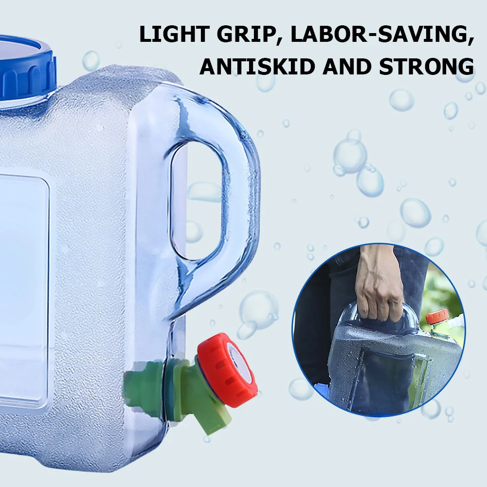 Food Grade 8L Water Container with Faucet for Outdoor Camping