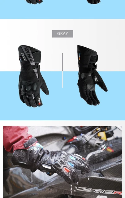 Gants Chauffants Moto USB 3000mAh - 4 Niveaux De Chaleur, Contrôle Intelligent, Imperméables