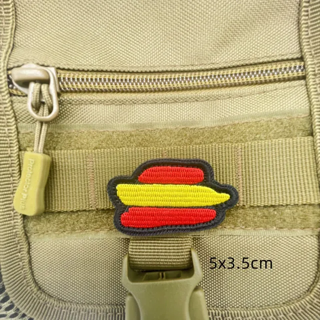 Paquete de 2 parches de bandera de España, parches bordados, banderas  españolas, parche táctico militar para ropa, sombrero, mochilas,  decoraciones de