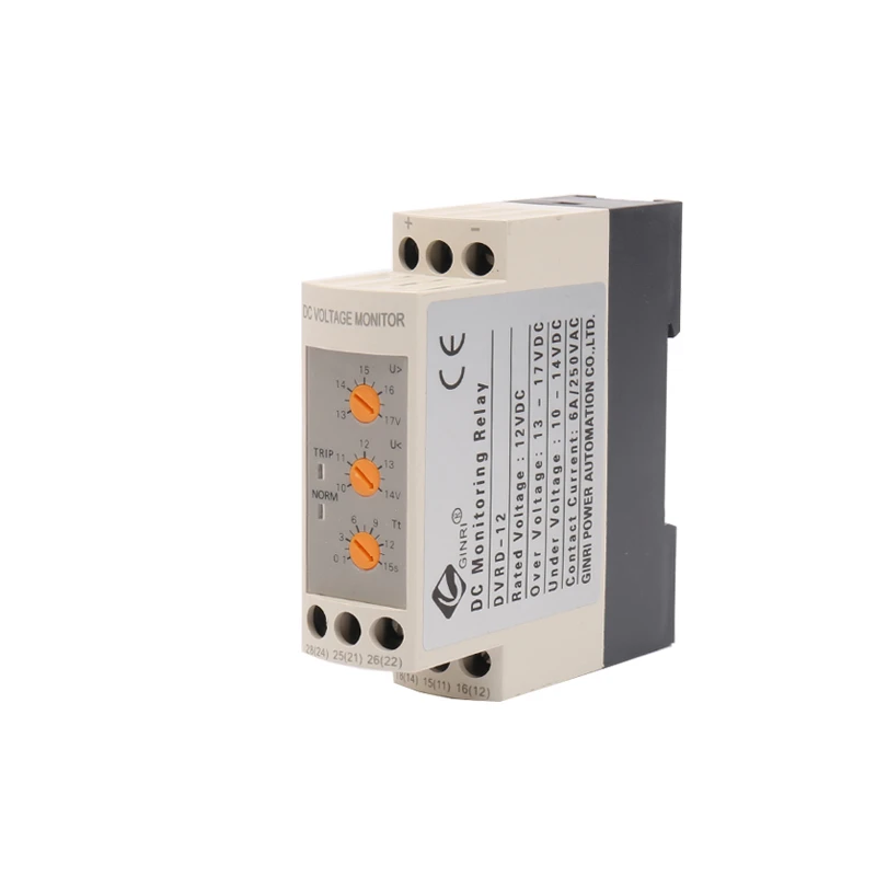 Three Phase DC Under Over Voltage Relay 12V 24V 36V 48V DVRD Voltage