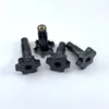 Four Black Tight Nuts Plastic Screw Nut New Fitting Parts For Soft Ice Cream Machine Accessories 2 Short 2 Long M8 M10 Optional 3