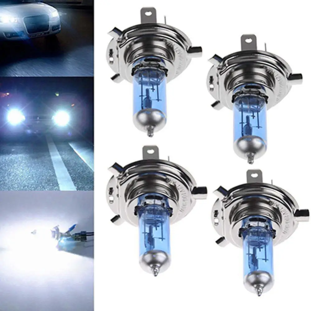 2Pcs H1 H4 H7 55W 100W Xenon Gas Halogen Headlight White Lamps 12V 5000K Bulbs carros Exterior Automobile Car