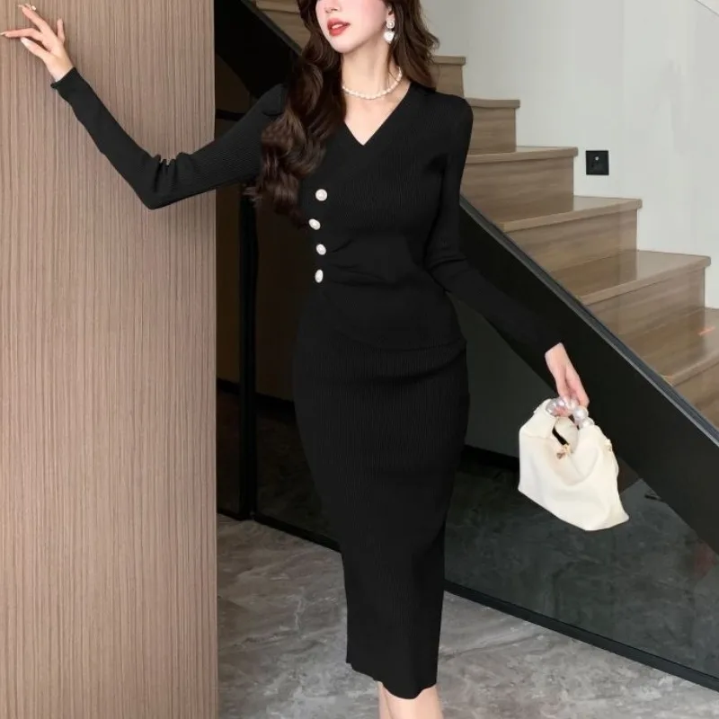 【ATELIER EDITION】V-neck Frill Dress / 韓国 / 大人気！ V-neck Frill Dress (light blue) - 아뜰리에에디션