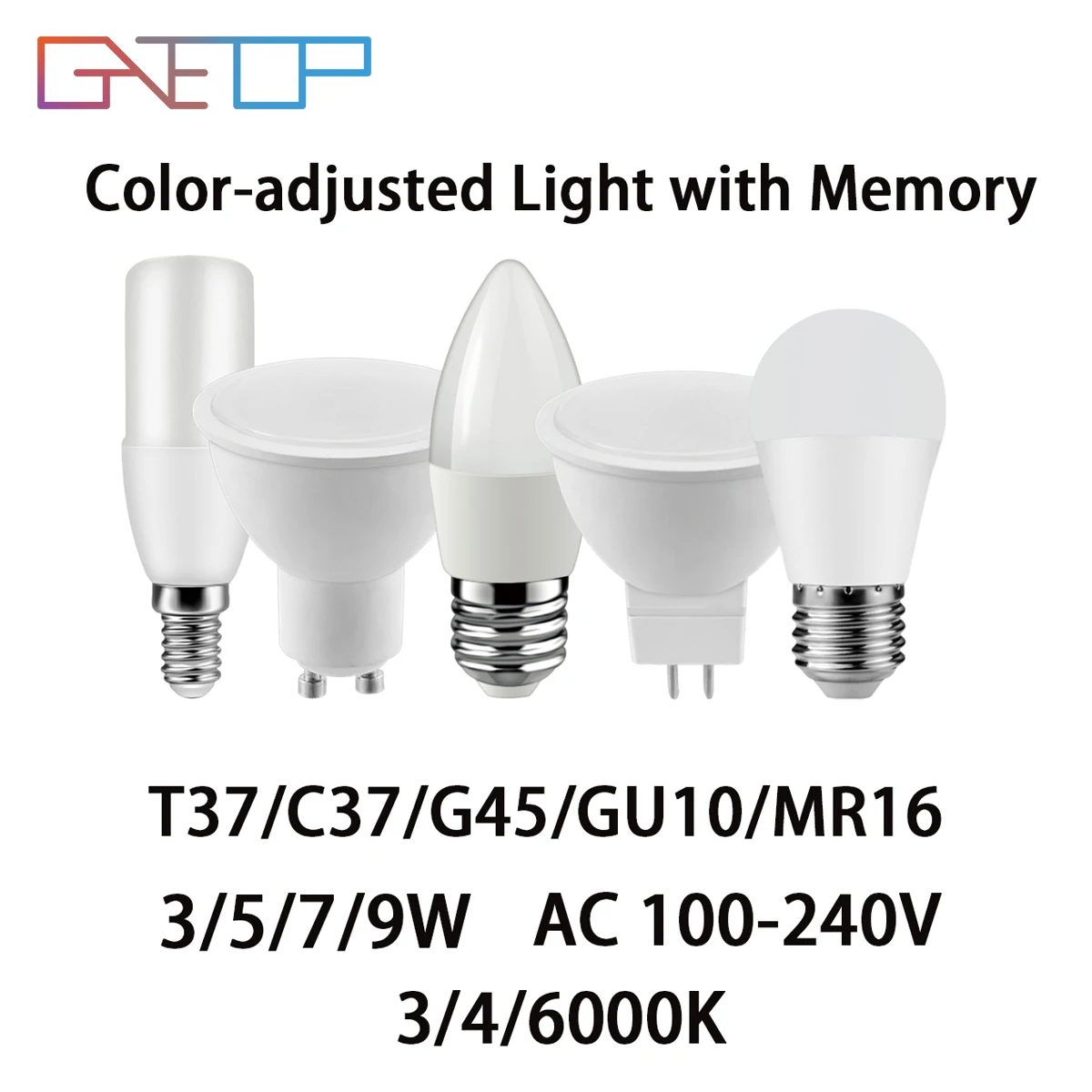 

Color-adjusted Light with Memory AC100-240V 3/5/7/9W 4/8/12/16/20PCS T37/C37/G45/GU10/MR16 for Room Kitchen Living Room