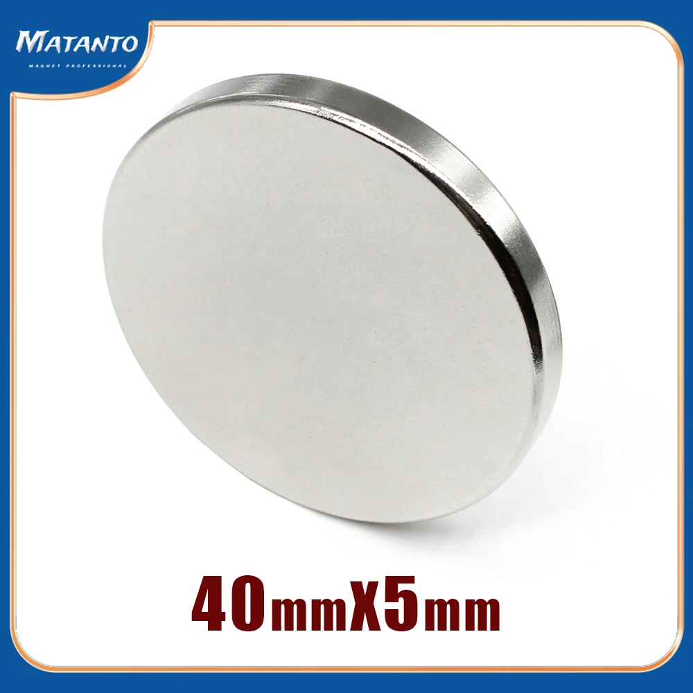 

1/2/3/5/10PCS 40x5 Bulk Round Search Magnet 40mm X 5mm Disc Neodymium Magnet 40x5mm Permanent Magnet Strong 40*5 mm