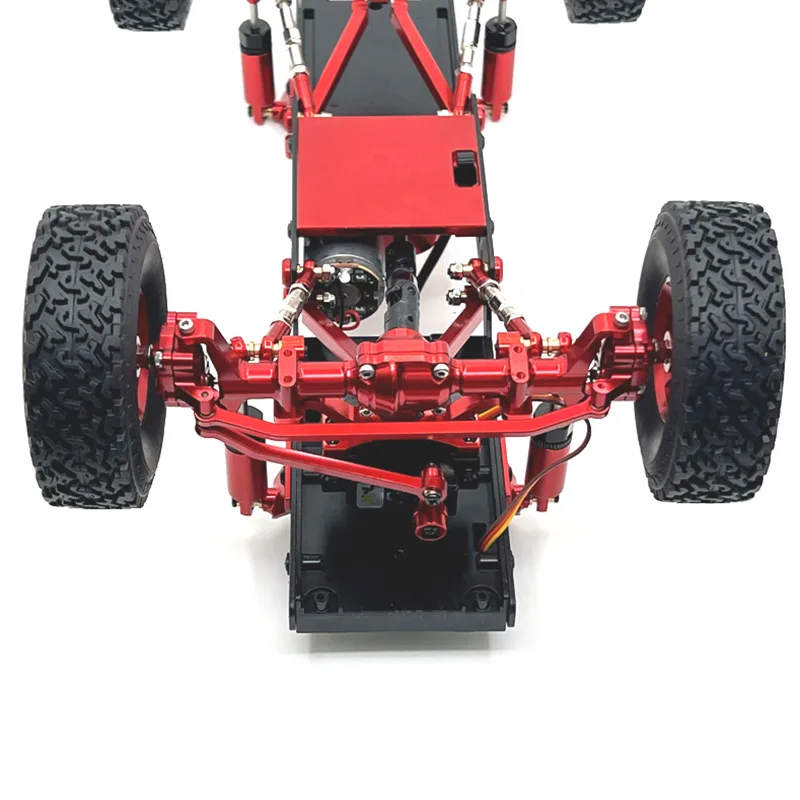 FASE Asse completo anteriore e posteriore per auto RC per MN D90 D91 D96 D99S MN90 MN96 MN99 MN99S 1/12 RC auto parti di aggiornamento, argento