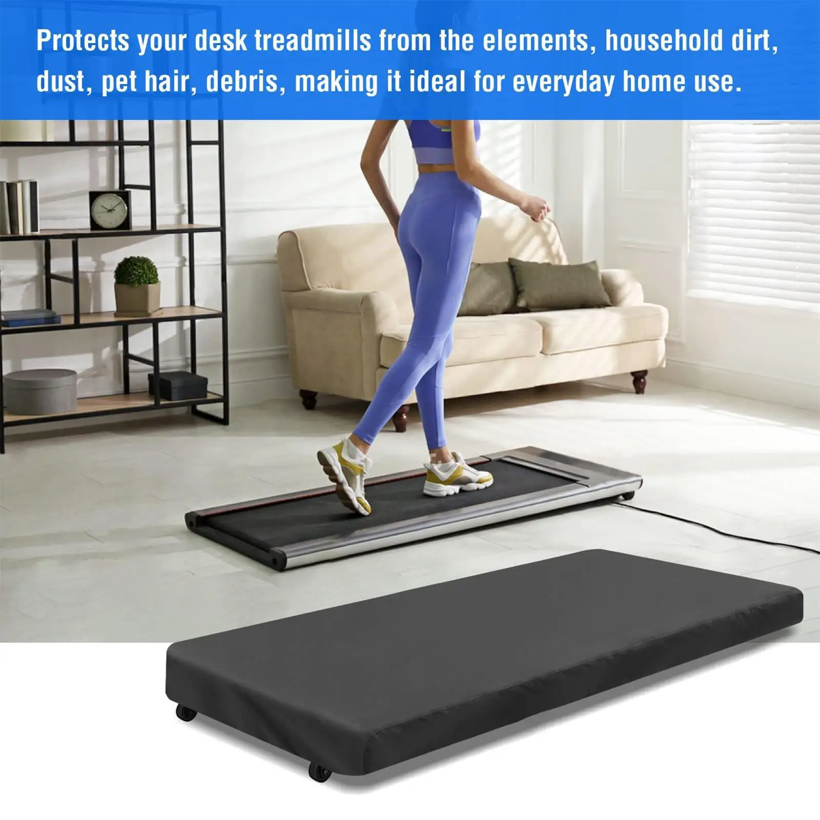 Treadmill Cover Treadmill Cover for Garage Dustproof Portable Running Machine Accessories for Office Home Indoor Outdoor Men