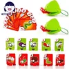 Practical Jokes Frog Mask Card Toy Greedy Chameleon Lizard Sticking Out Tongue Frog Blowing Desktop Parent-child Battle Game 1