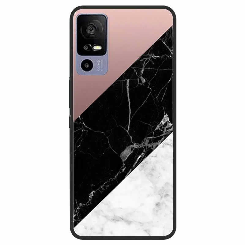 Elegant Marble TPU Silicone Case - Fashionable Protective Cover