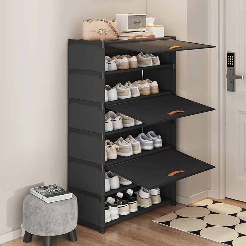 Simple Shoe Rack For Home Use Doorstep Storage Good Looking Interior Multi Layer Dust Proof Large Capacity Shoe Cabinet