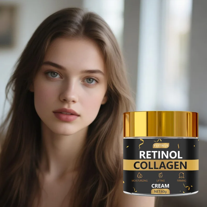 60g retinol cream with hyaluronic acid, collagen Keeps skin hydrated, moisturizes and provides long-lasting hydration Suitable f