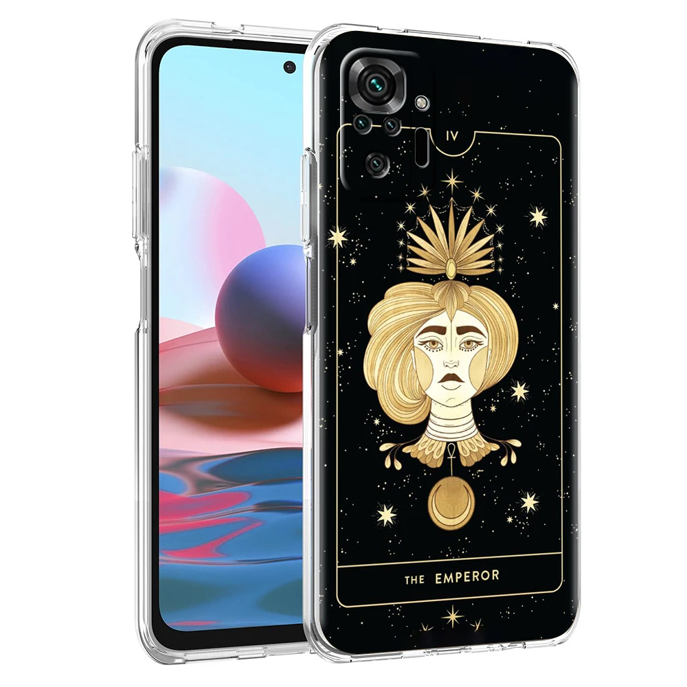 Hexen Mond Tarot Mystery Totem Handy hülle Abdeckung für Redmi Note 10 11 12 7 8 8t 9 k40 Gaming 9a 9c Pro plus transparente Hülle – Detail 3