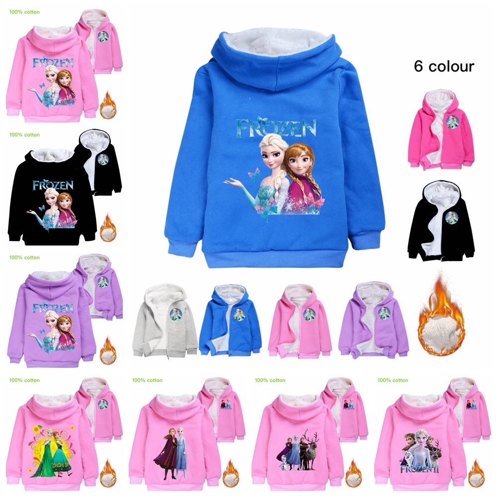 Frozen Jacket Winter Coat Kids Girl Anna Elsa Winter Clothes