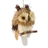Handwoven Owl Pendant Decorative Woven Hanging nament Home Decor Party Hanging Decor Wind Chimes Hanging Decorations Christmas 1