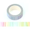 NEW 1PC 10M Cute Watercolor Rainbow Stripes Washi Tape for Scrapbooking Adhesive Decorative Masking Tape Journal Stationery 2