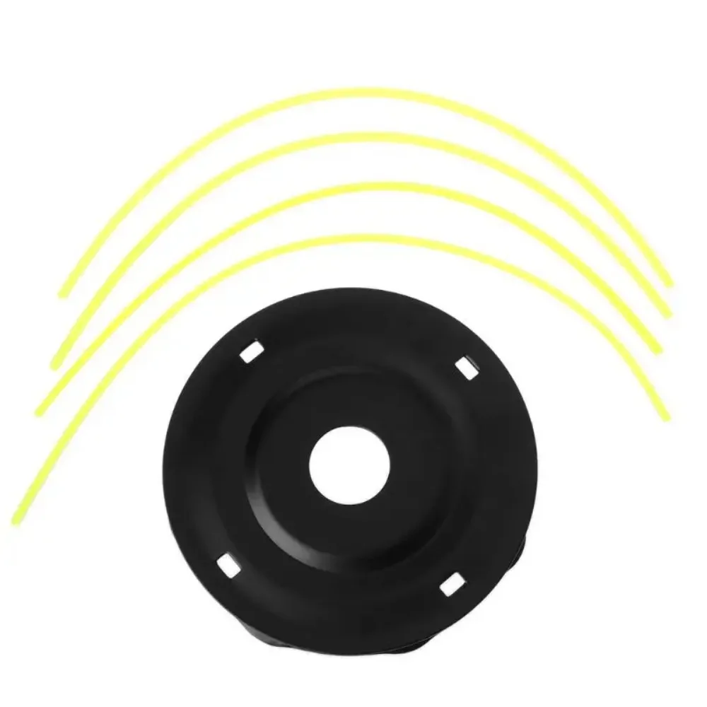 Grass Trimmer Head Steel Lawn Mower Head Free 4 Lines Replacement Gasoline/Lithium Grass Trimmer Head Removal Of Garden Weed Brushcutter Part aluminum trimmer head