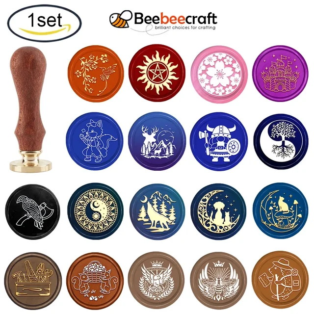 고급스럽고 맞춤형: 개와 고양이 왁스 인감 스탬프로 특별한 순간을 장식하세요.