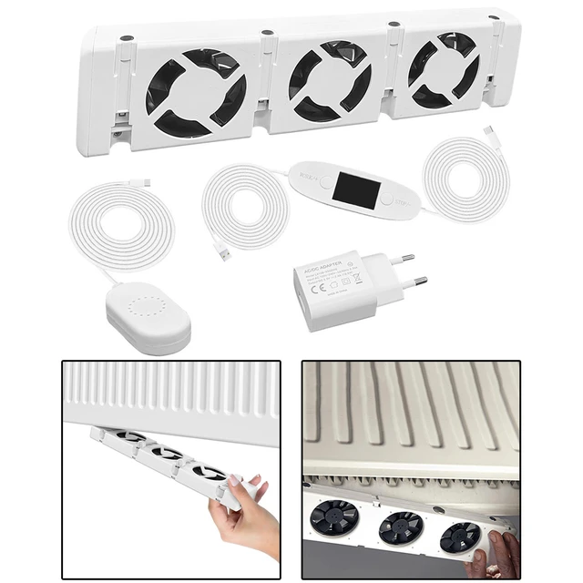 Radiator Fan Smart Radiator Convectors Booster Extension Set Ventilator Fan  Universal Hot Air Circulation Energy Saving 30x7x3cm - AliExpress