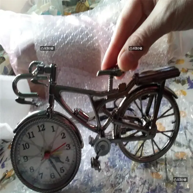 Fashion Tide Retro European and American Bicycle Alarm Clock Set Table Clock — view 2
