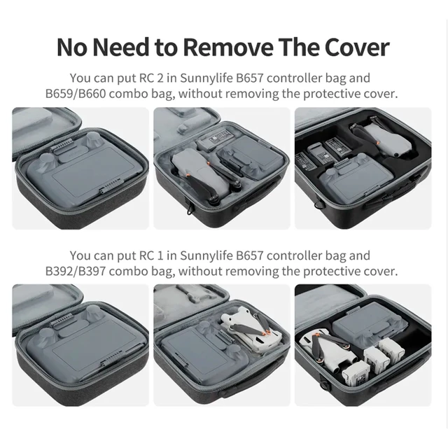 Screen Protector Shell For DJI RC 2 Remote Control Sunshade Silicone Protection Case For DJI Air 3 Mini 4 Pro Drone Accessories - Image 5