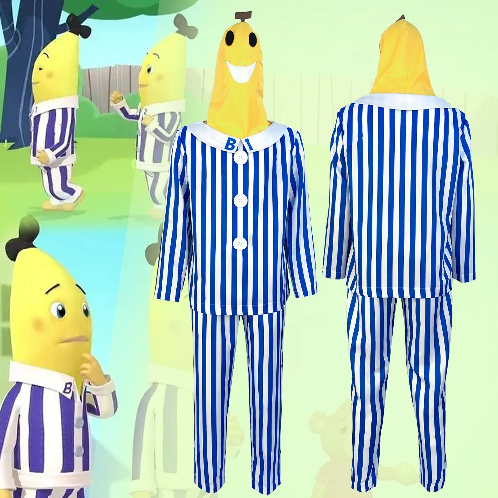 BananaPajamasCosplayCostumeHalloweenRolePlaySuitwithHeadgear — free download