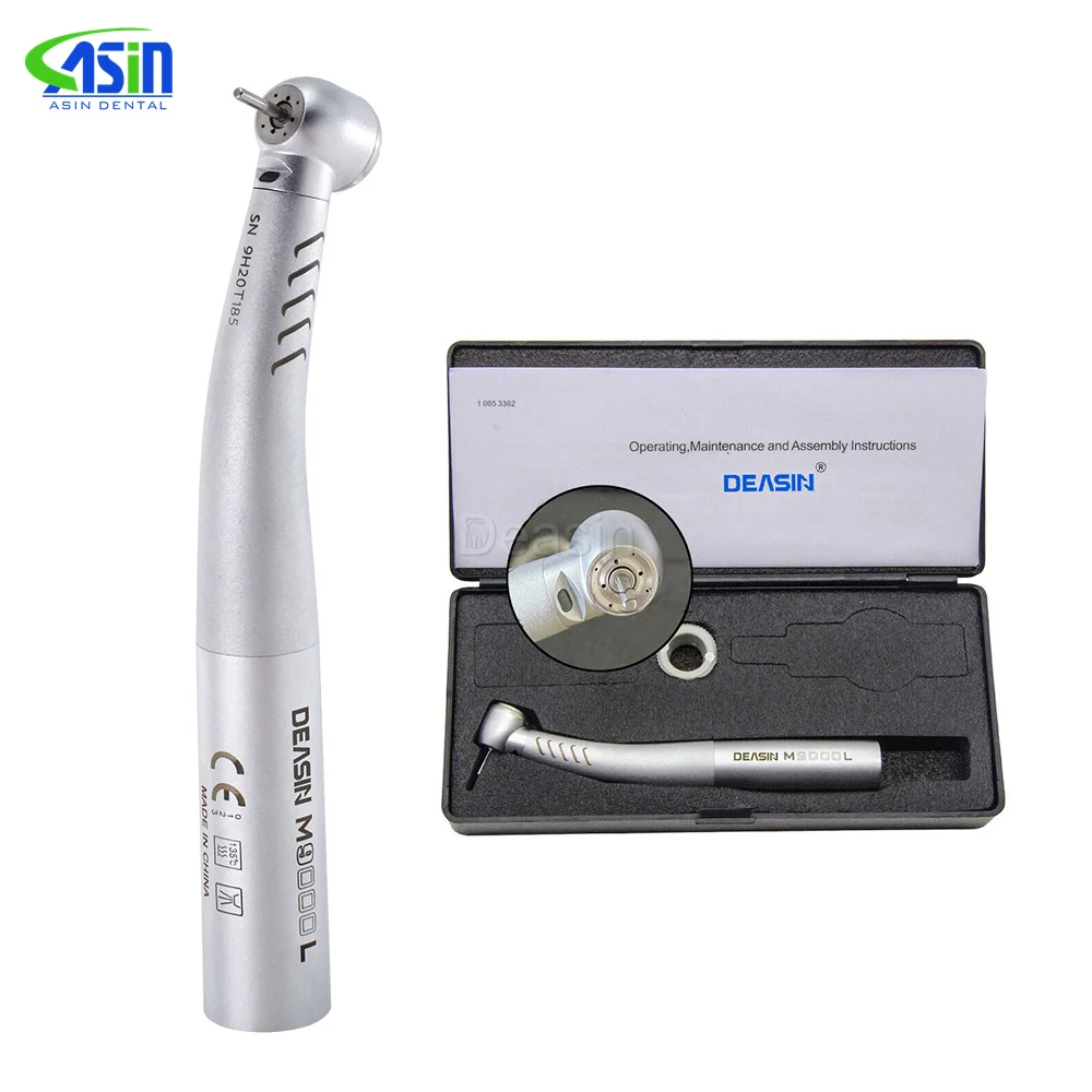 Dental High Speed Handpiece Fiber 25000LUX M9000L Optical Led - Foto 3