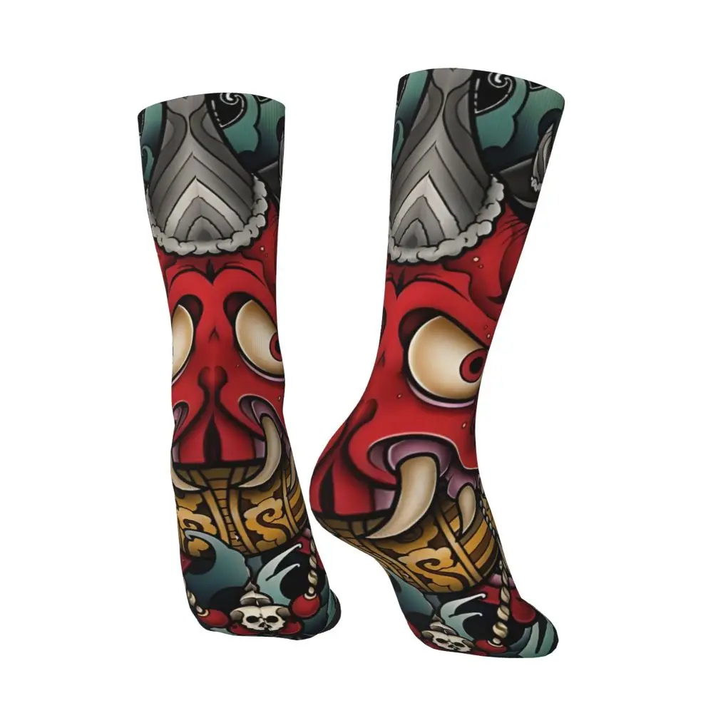 Vintage Oni Mask Japanese Culture Art Men's compression Socks Unisex Samurai Street Style Seamless Printed Novelty Crew Sock 13 Vintage Oni Mask Japanese Culture Art Men's compression Socks Unisex Samurai Street Style Seamless Printed Novelty Crew Sock