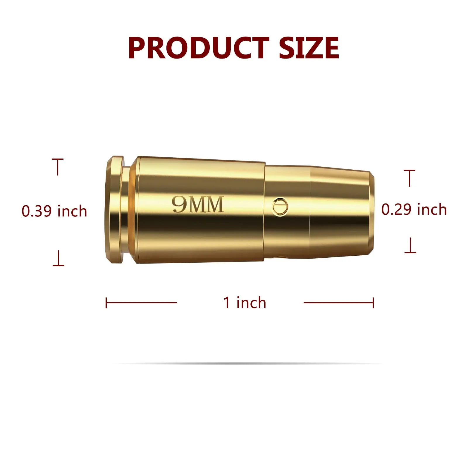 Zeroing Bore Sight 9mm Chamber Red Laser Brass Boresighter 8 Upgraded Batteries Rifle Riflescope Tactical laser bore sight red dot laser sight laser sight