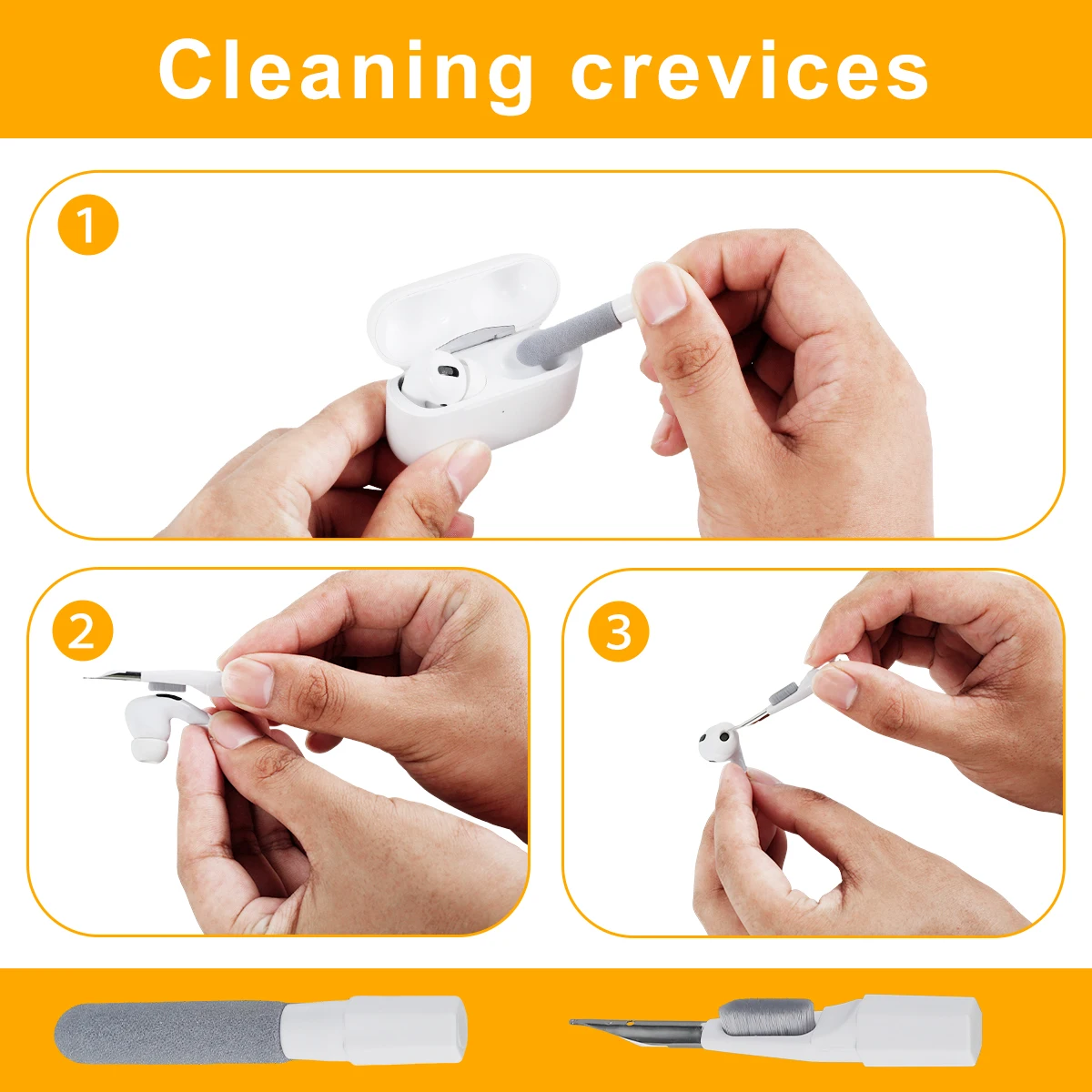 Plastic Multifunctional Cleaning Kit for Electronics and Keyboards