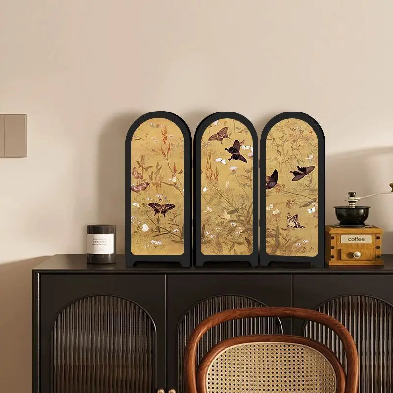 Qiaolin Desktop Screen Decoration Chinese Style Tea Room Dining Cabinet Table Layout Painting Ancient Style Decor Home Ornament