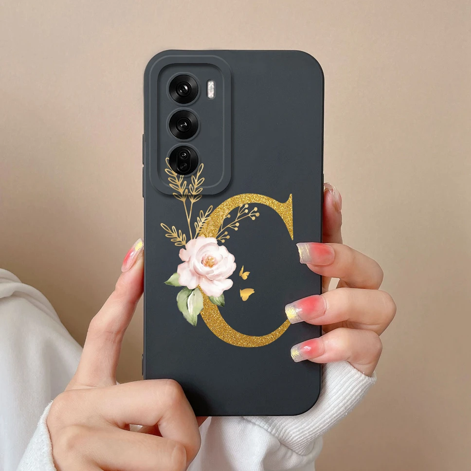 Sleek Liquid Protective Phone Case with A to Z Letter Design - Fashionable Shell Cover