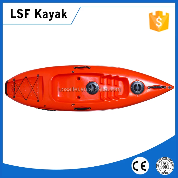 LSF LLDPE Kayak 2.6m Small Plastic Fishing Lure Kayaks Satbilizer Pick Up At The Port