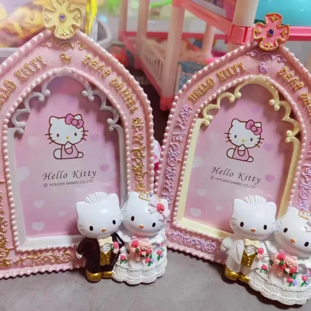 산리오 헬로 키티 호박 마차 수지 사진 프레임