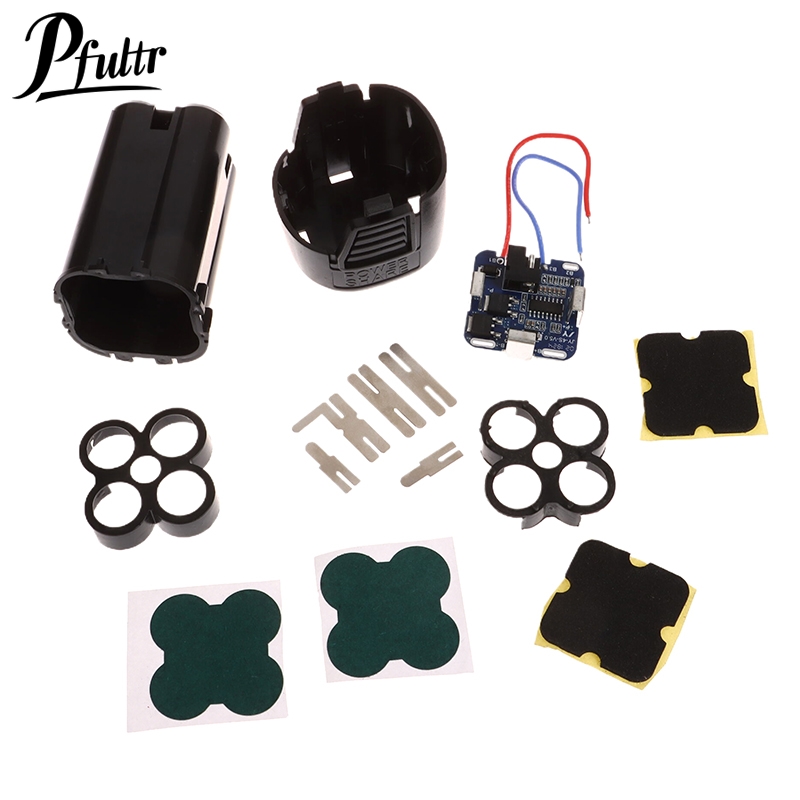 4S BMS 18650 Lithium Battery Storage Box 16.8V BMS PCBA For Electric Tool With Holder Nickel Capacity Label Without Battery