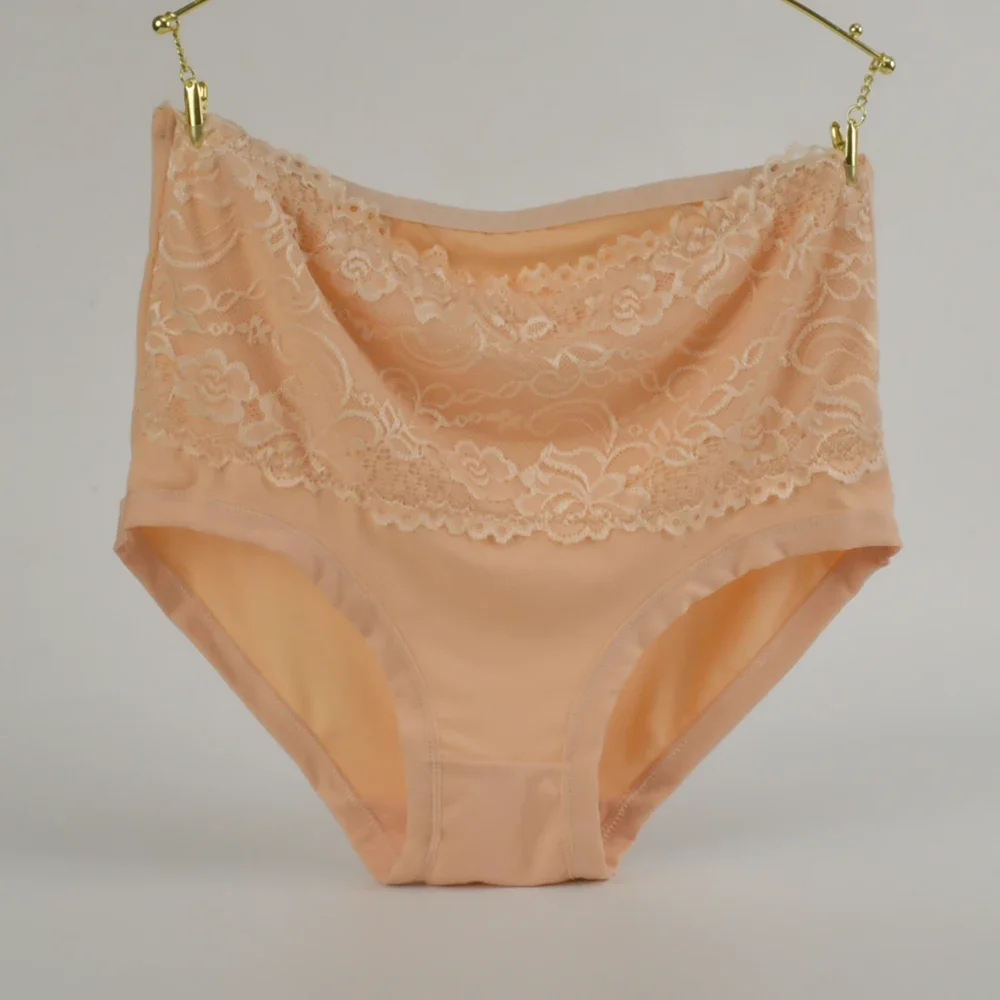 High Waist Cotton Panties - Women's Breathable Cotton Briefs With Slimming Fit