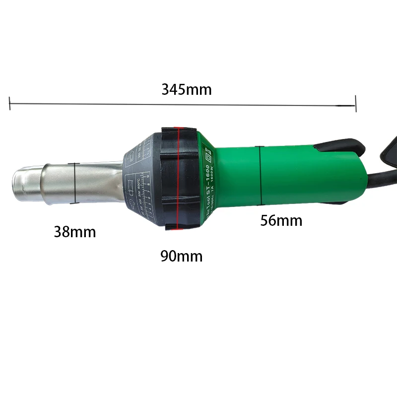 220V 1600W Integrated Plastic Welding Gun Temperature Adjusting Plastic Welding Torch Hot Air Torch Heat Gun With Tool Set 2