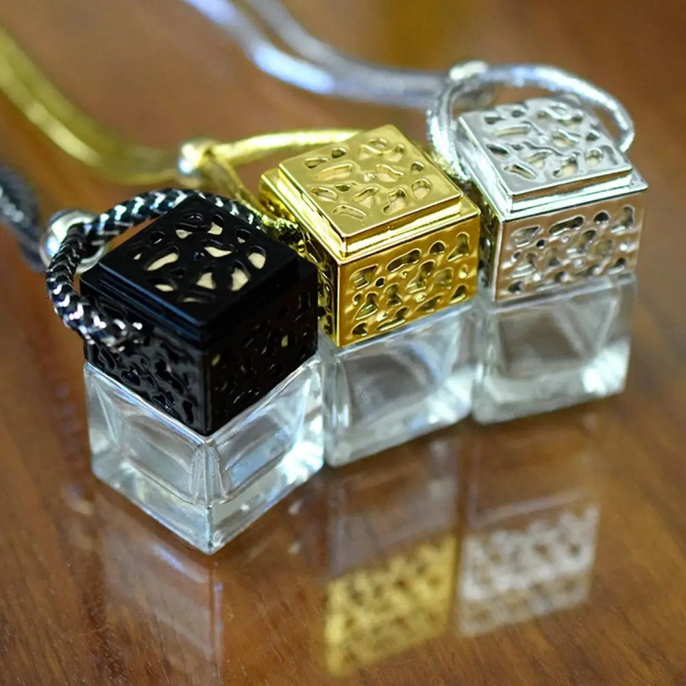 

Стеклянный автомобильный подвесной освежитель воздуха, пополняемый освежитель воздуха, подвеска для духов, пустые украшения для бутылок, аксессуары для салона автомобиля