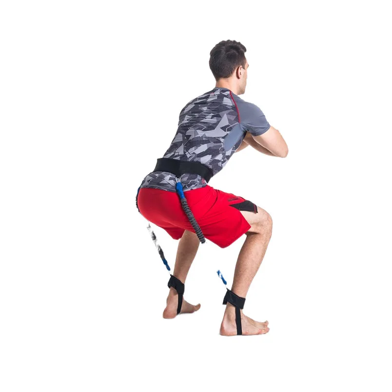 רצועות עמידות לרגליים לאימוני טאקוונדו וכדורסל, רצועות קרסול מתכווננות גמישות קפיצה כוח כושר ביתי חדר כושר