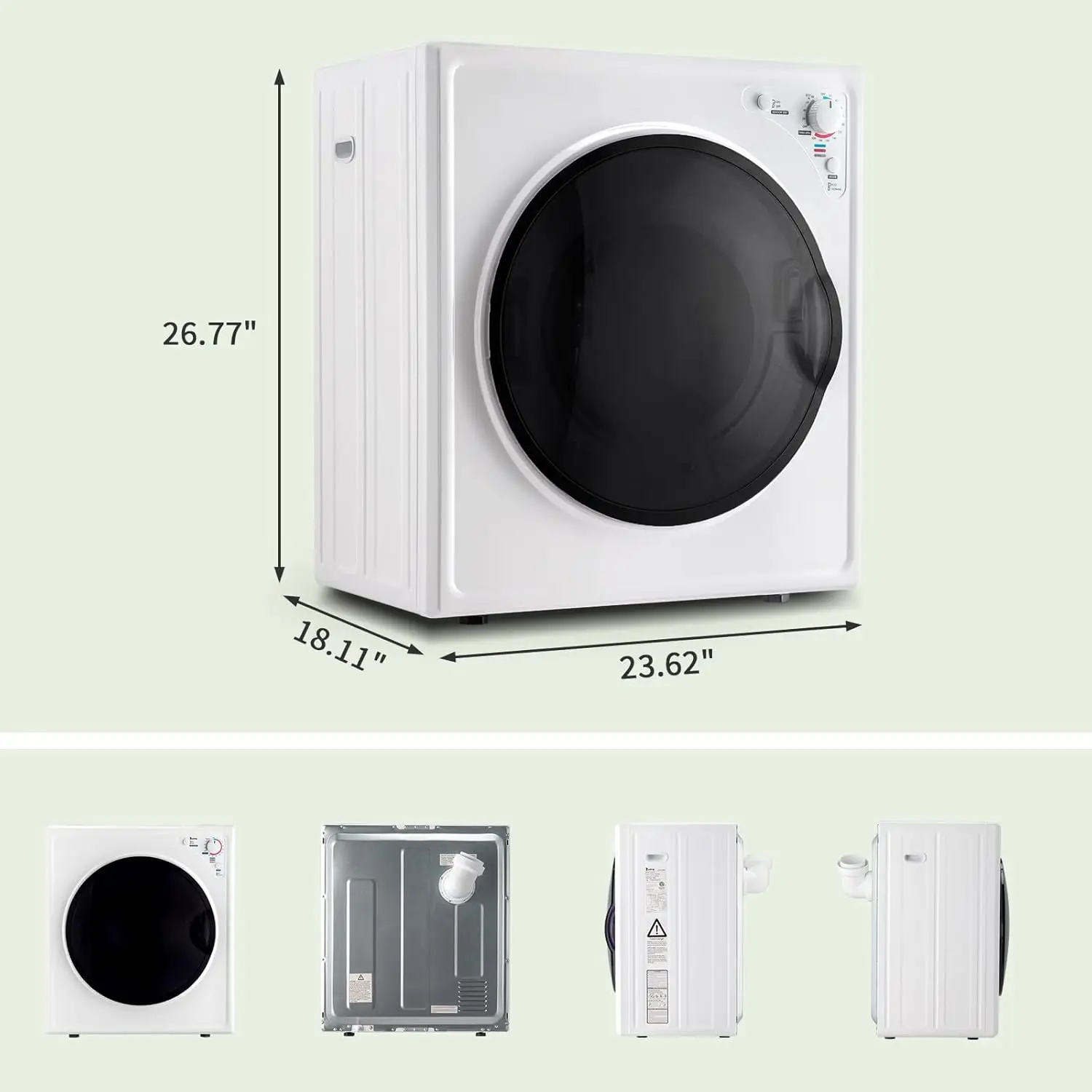 G46000451 Clothes Dryer Stainless Steel Tub Makes This Clothes Dryer More Durable, and You Can Use It for A Longer Time