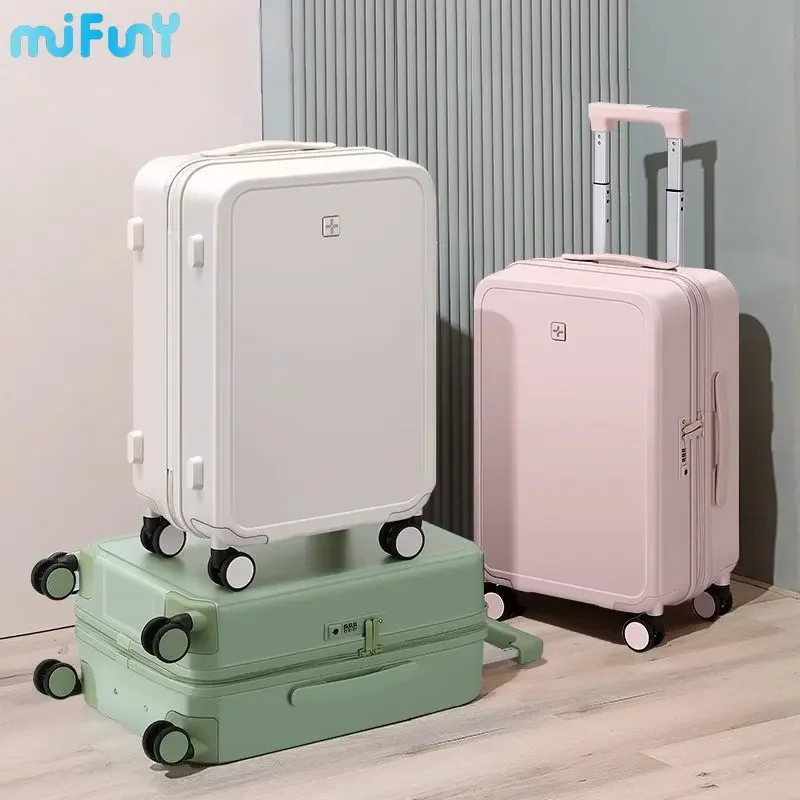 

Mifuny Rolling Luggage Women's Fashion Travel Suitcase Men's Trolley Case Universal Wheel Silent 20-inch Boarding Password Case