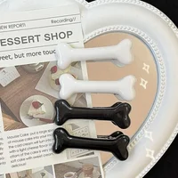 White Bone Hair Clip Cute Cartoon Bobby Pin Girl Fashion Dog Bones Decoration Small Hairpins Barrettes Y2K Accessories Wholesale 6