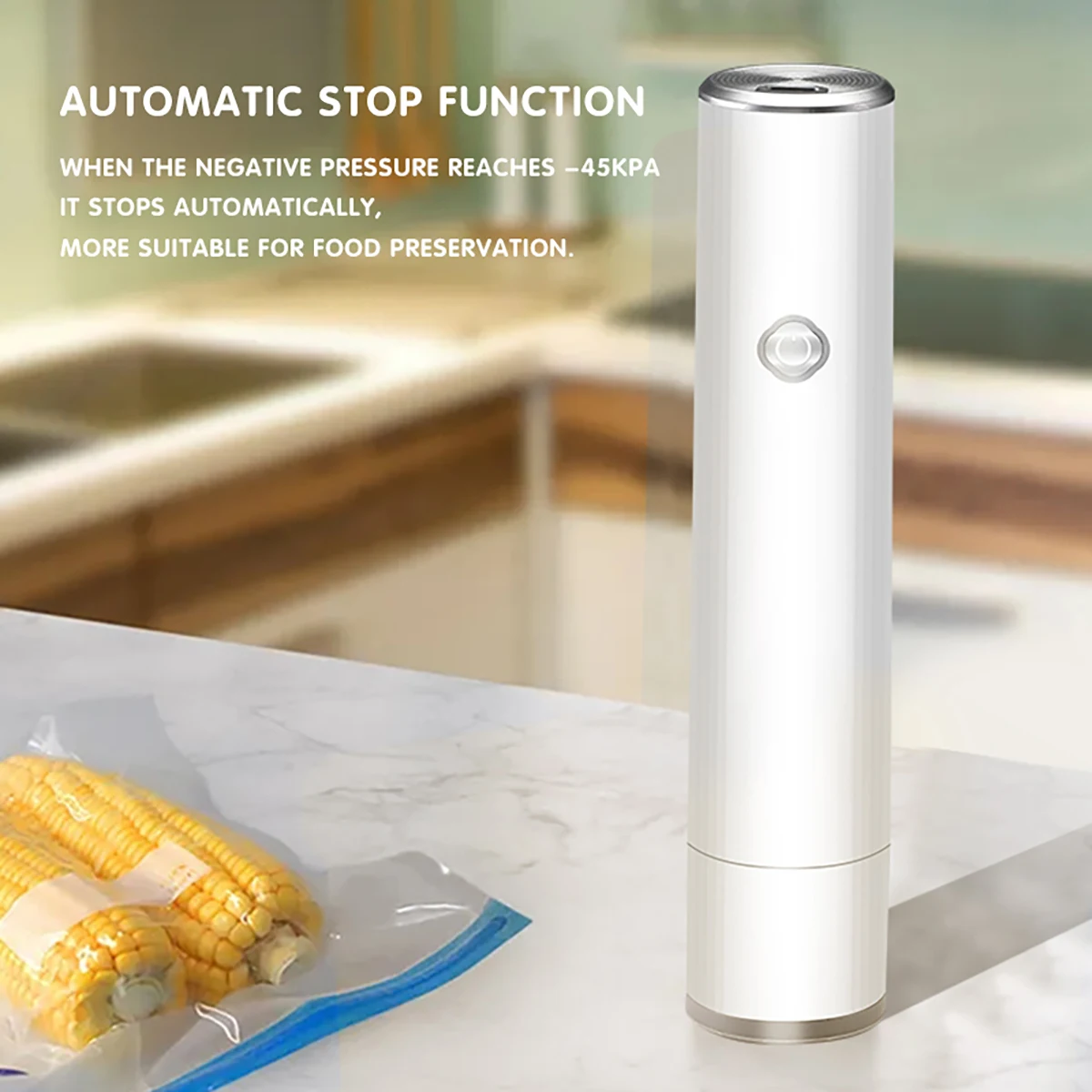1pc sealing machine, used for food storage, vacuum low-temperature cooking bags, and USB charging for meal preparation