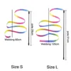 Interactive Cat Rainbow Wand Toys, Interactive Cat Teaser Wand String, Colorful Ribbon for Most Cats and Kittens 2