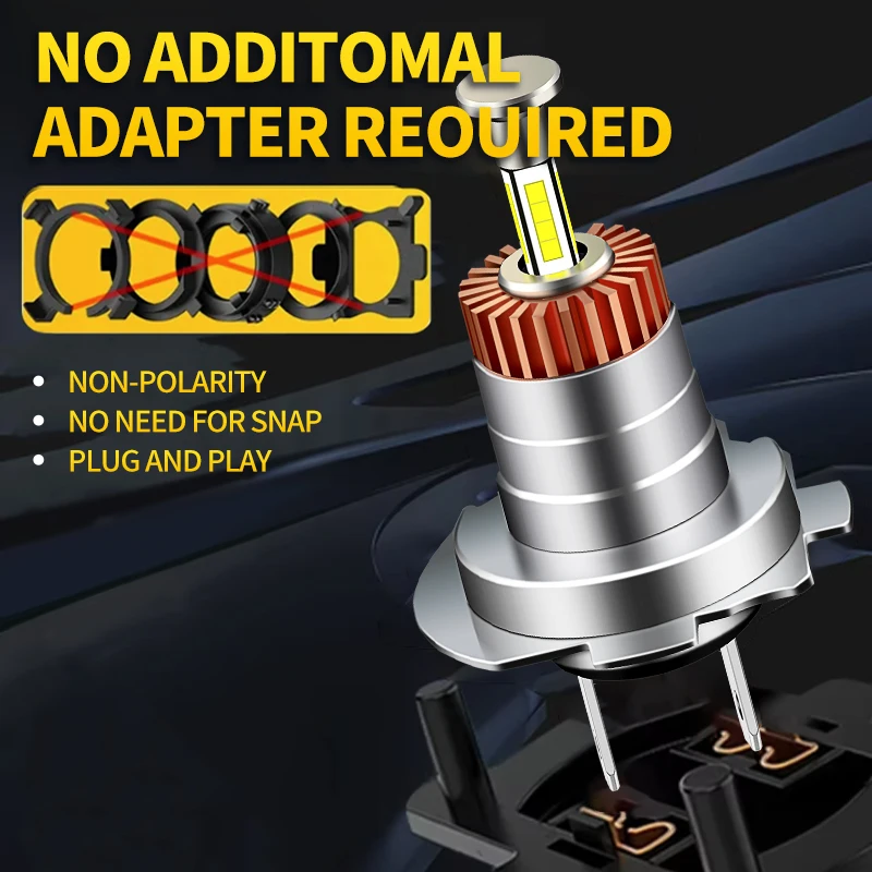 1/2�� 360 H7 LED ������Ʈ ���� �̴� ���� 4�� CSP Ĩ �̴� ���� �� ���� 12V ���� ȭ��Ʈ �÷��� �� �÷��� �ڵ��� ���̿��� 1:1